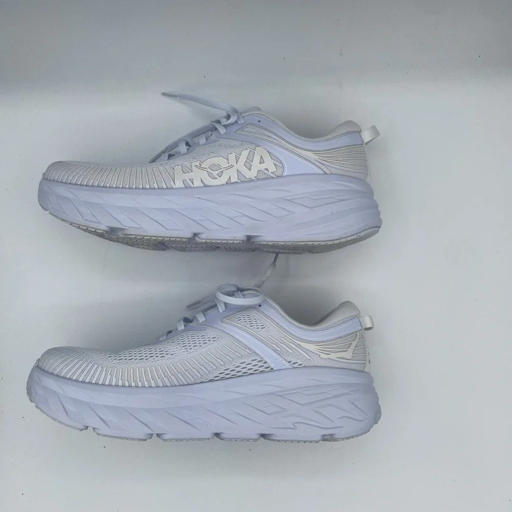 Hoka One Men's 11 M Bondi 7 White Running Sneakers 1110518 - Picture 5 of 8